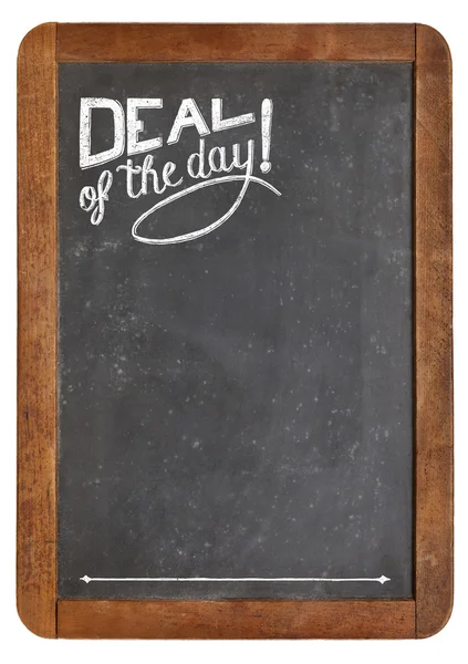 Deal of the day on blackboard — Stock Photo, Image