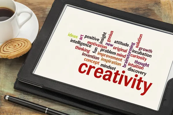 Creativity word cloud — Stok fotoğraf