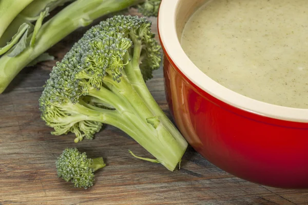 Soupe à la crème de brocoli — Photo