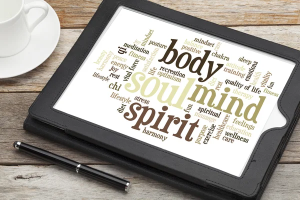 Mind, body, spirit and soul — Stock Photo, Image