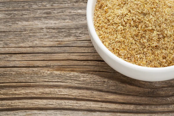Golden flaxseed meal — Stock Photo, Image