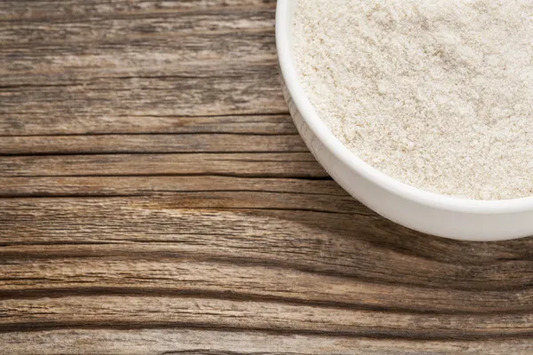 Gluten free brown rice flour — Stock Photo, Image