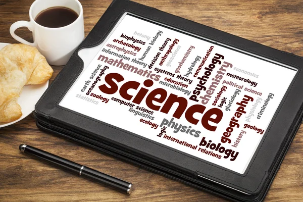 Science branches word cloud — Stock Photo, Image