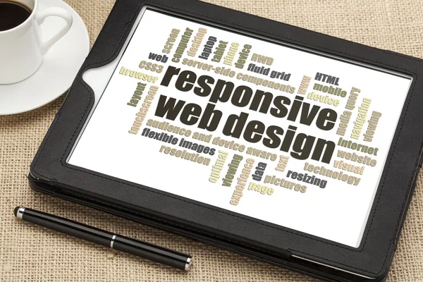 Responsive Σχεδιασμός ιστοσελίδων — Φωτογραφία Αρχείου