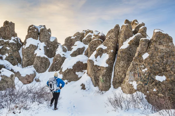Escursioni invernali al Forte Naturale — Foto Stock