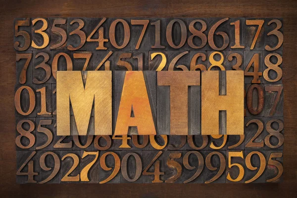 Слово мат (математика) — стокове фото