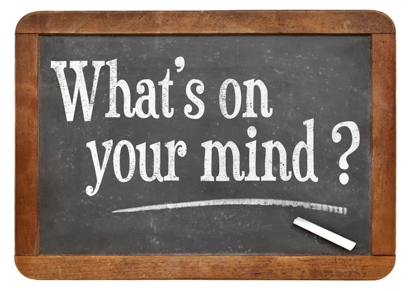 What is on your mind question — Stock Photo, Image