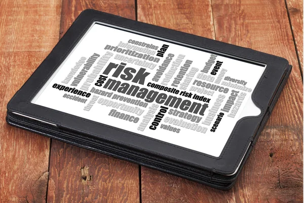 Wortwolke Risikomanagement — Stockfoto