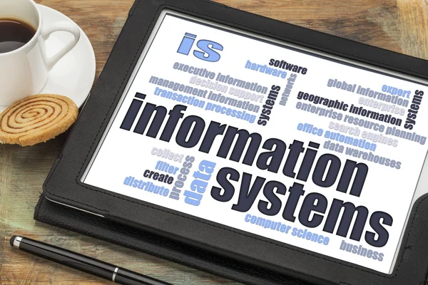 Information systems word cloud — Stock Photo, Image