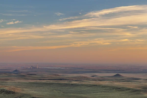 Sonnenuntergang über der Prärie — Stockfoto