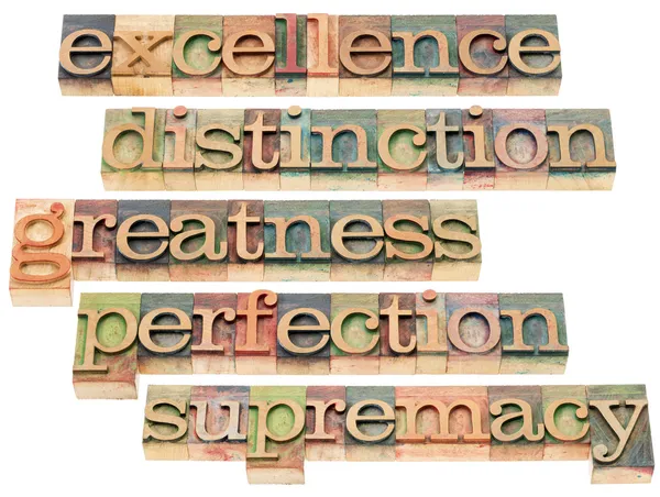 Excellence, storhet och perfektion — Stockfoto