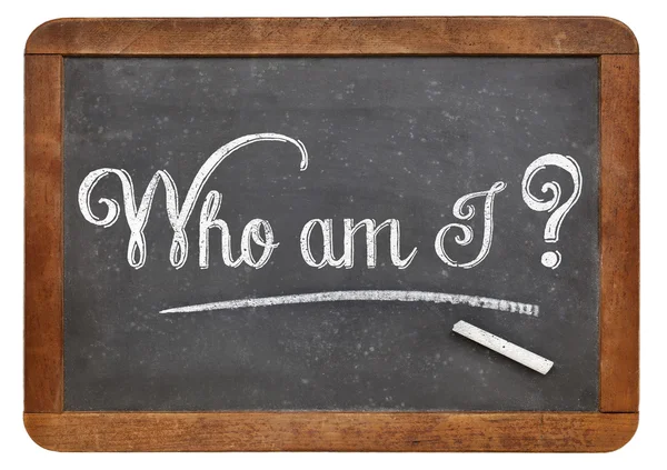 ¿Quién soy? Pregunta filosófica —  Fotos de Stock
