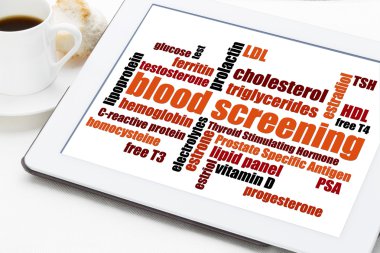 blood screening health concept  clipart