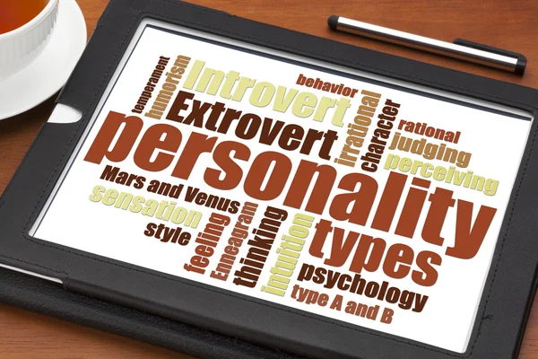 Personality types word cloud — Stock Photo, Image