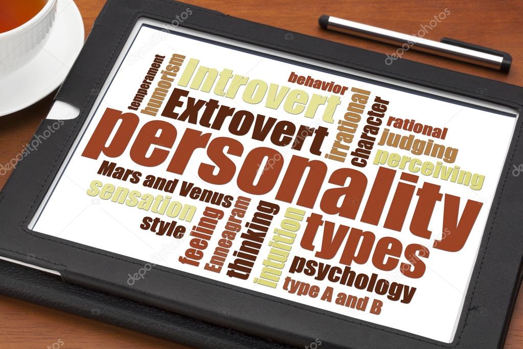 personality types word cloud 