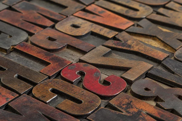 Vintage printing blocks — Stock Photo, Image