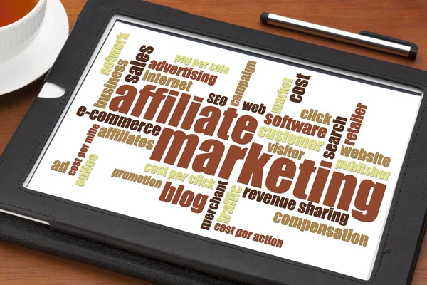 Affiliate marketing word cloud — Stock Photo, Image