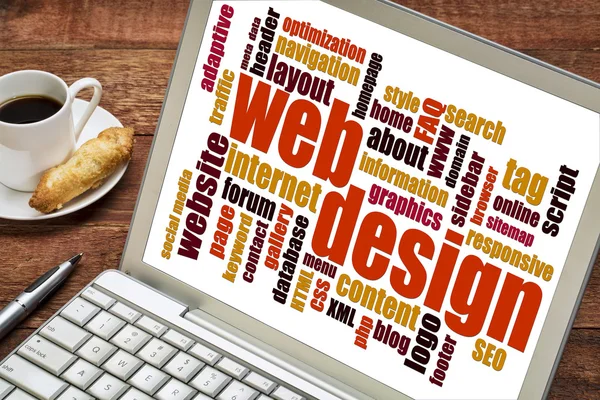 Web design word cloud — Stock Photo, Image