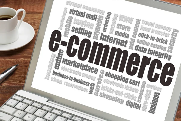 Chmura słowa e-commerce — Zdjęcie stockowe