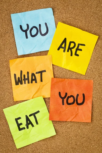 Você é o que comer — Fotografia de Stock