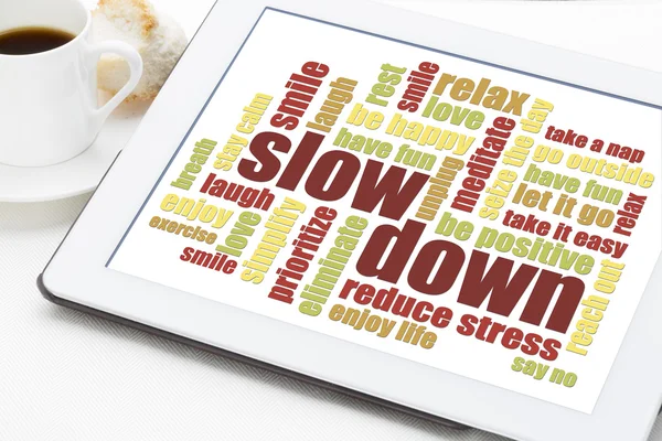 Reducing stress tips — Stock Photo, Image
