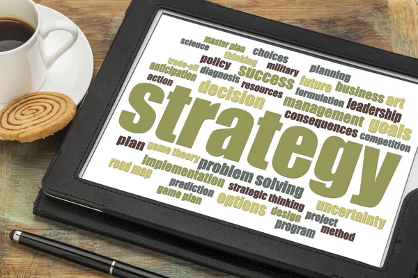 Strategy word cloud — Stock Photo, Image