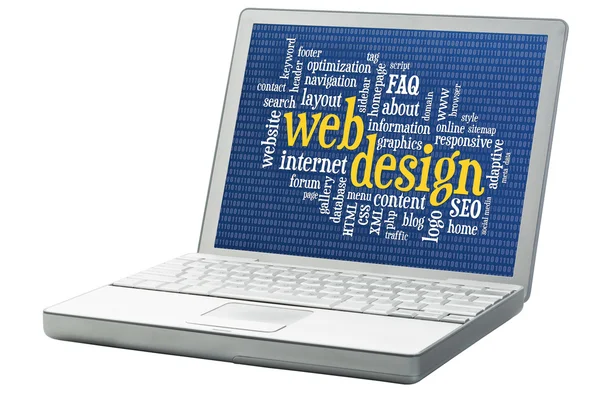 Web ontwerp word cloud — Stockfoto