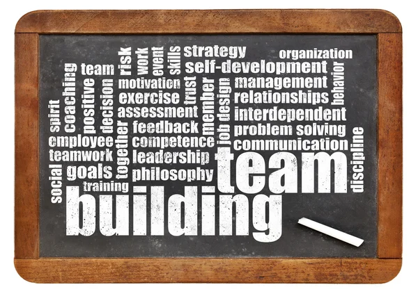 Team building word cloud — Stock Photo, Image