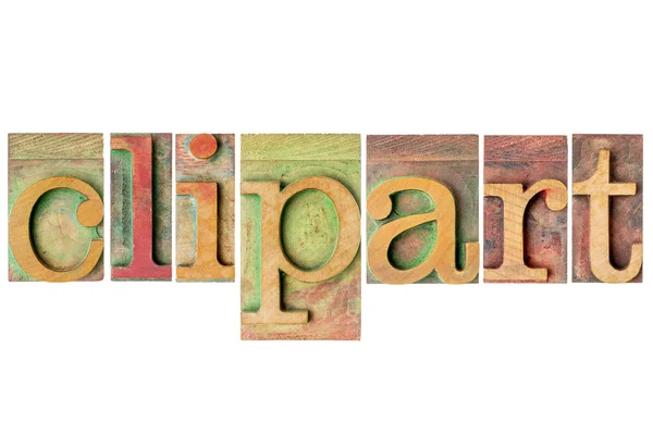 Clipart - wood type collage — Stock Photo, Image