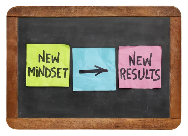 New mindset and results — Stock Photo, Image