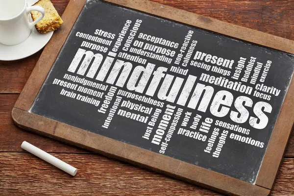 Mindfulness word cloud — Stock Photo, Image