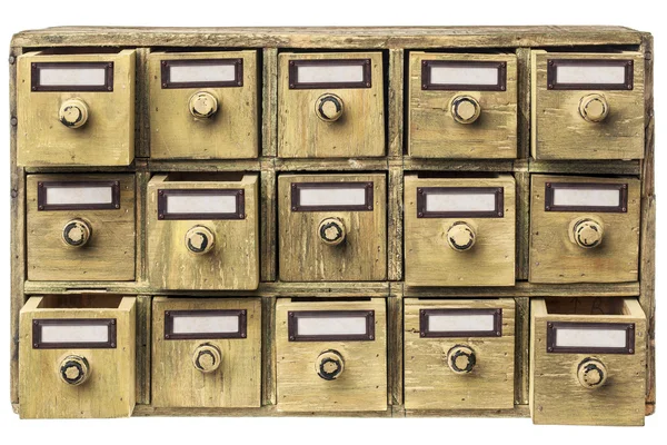 Primitive drawer cabinet — Stock Photo, Image