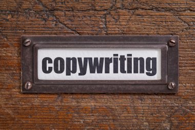 Copywriting - dosya dolabı etiketi
