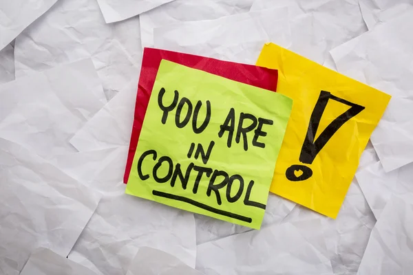 You are in control reminder — Stock Photo, Image