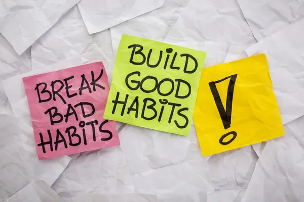 Break bad, build good habits — Stock Photo, Image