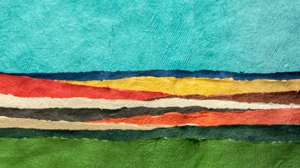 다채로운 질감된 종이의 시트를 — 스톡 사진