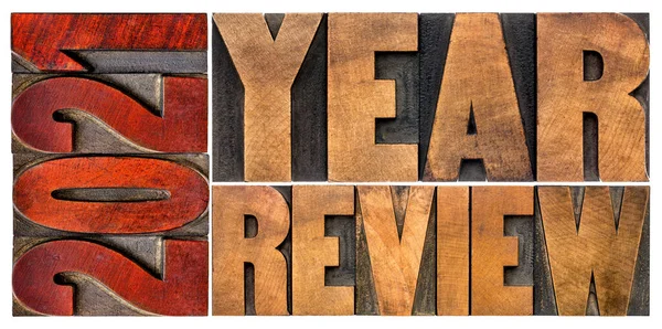 2021 Year Review Banner Annual Review Summary Recent Year Isolated — Stock Photo, Image