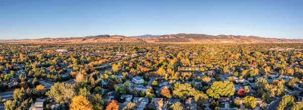 Ciudad Fort Collins Zona Residencial Front Range Rocky Mountains Norte — Foto de Stock