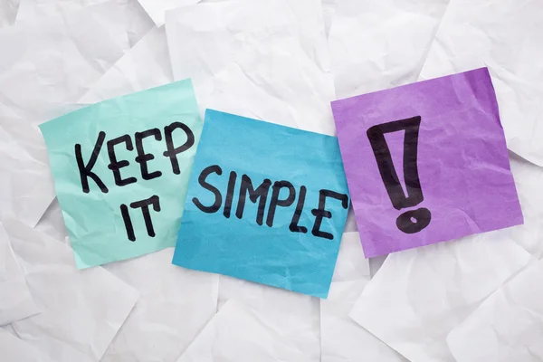 Keep it simple — Stock Photo, Image