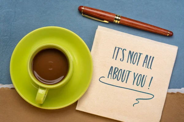 All You Reminder Note Self Handwriting Napkin Cup Coffee Relationship — Stock Photo, Image