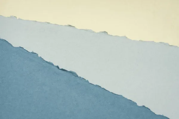 蓝色粉刷色调的抽象风景 一套手工制片的破布纸 — 图库照片