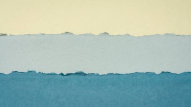 Mavi pastel tonlarda soyut manzara - el yapımı kağıt koleksiyonu