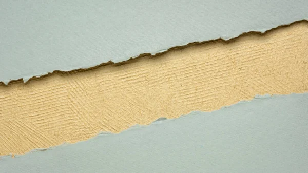 Kağıt mavi, gri ve bej olarak soyut bir kopya alanı ile - el yapımı kağıtlar, köşegen boş web pankartı