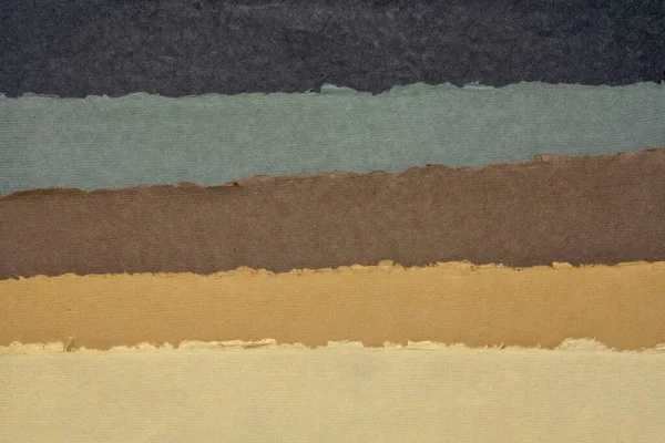 Collection Handmade Indian Paper Earth Tones Tones Produced Recycled Cotton — Stockfoto
