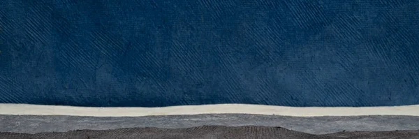 灰色和蓝色的抽象夜景 一套由Huun和Amate手工制作的墨西哥纸 全景网页横幅 — 图库照片