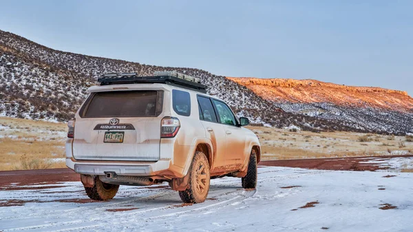 Fort Collins Usa Лютого 2022 Dirty Toyota 4Runner Suv 2016 — стокове фото