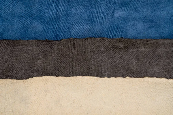 Resumo Papel Nas Cores Bandeira Nacional Estônia Azul Preto Branco — Fotografia de Stock
