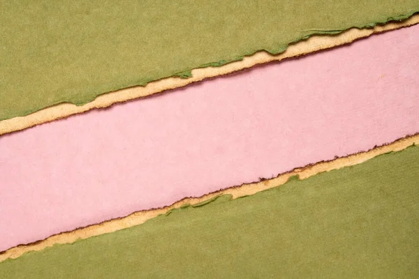 Papier Abstract Groen Roze Met Een Kopieerruimte Vellen Handgeschept Papier — Stockfoto