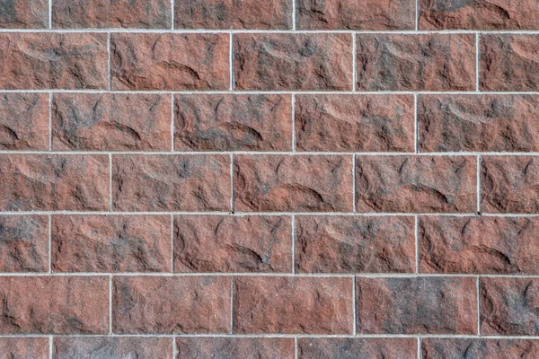Texture Red Sandstone Wall Modern Building Facade — Stock Photo, Image