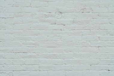 Eski tuğla duvar arkaplan dokusu beyaza boyanmış